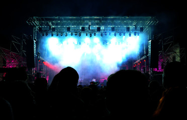 Live concert stage lights