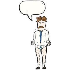 cartoon man with no trousers