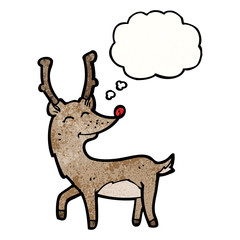 happy cartoon reindeer