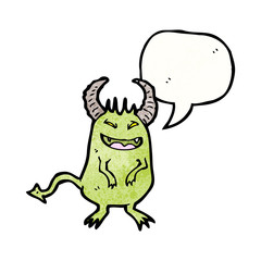 cartoon little devil