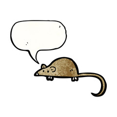 cartoon squeaking mouse