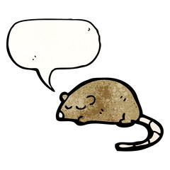 cartoon squeaking mouse