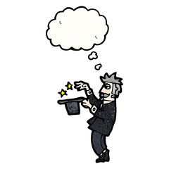 cartoon magician