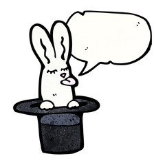 cartoon rabbit in top hat