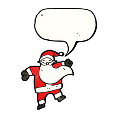 cartoon santa dancing