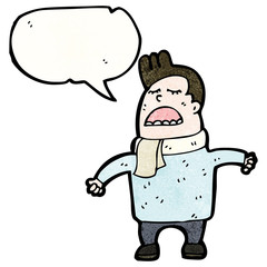 cartoon singing man