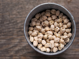 rustic dried chickpea garbanzo bean