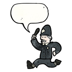 cartoon policeman