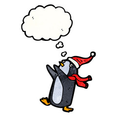 cartoon christmas penguin