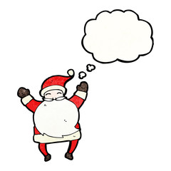 cartoon happy santa