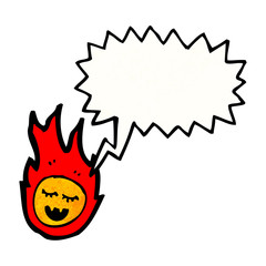 talking meteor cartoon