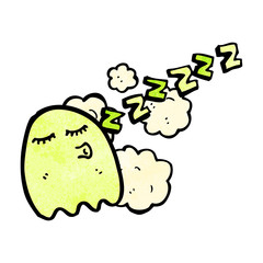 sleepy ghost cartoon