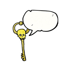 cartoon enchanted key