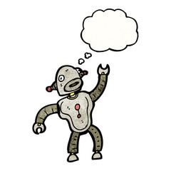 dancing robot cartoon