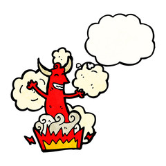 cartoon devil appearing