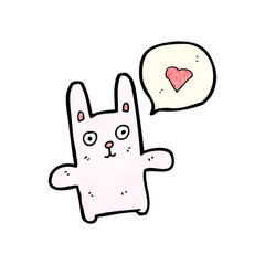 cartoon pink rabbit