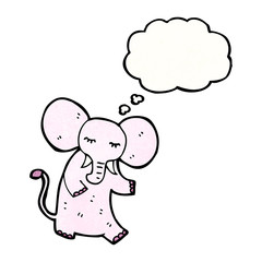 cartoon pink elephant