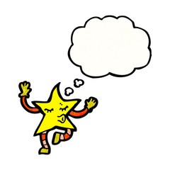 dancing star cartoon