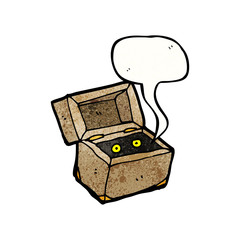 monster in box cartoon