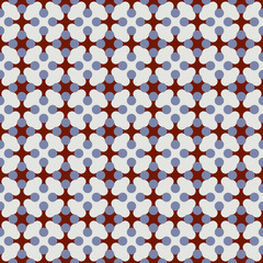 Colored retro geometric seamless pattern