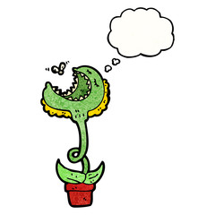cartoon venus fly trap © lineartestpilot