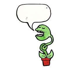 venus fly trap cartoon character