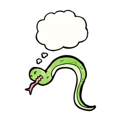 cartoon hissing snake