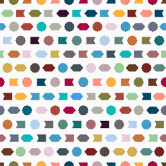  Seamless pattern with simple geometric shapes