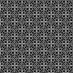 Seamless pattern with grey French Lilies