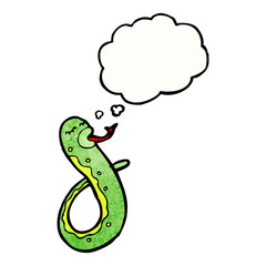 snake with thought bubble