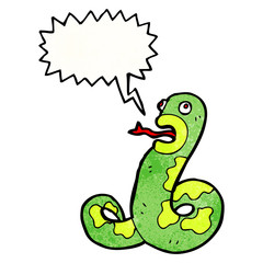 hissing snake cartoon