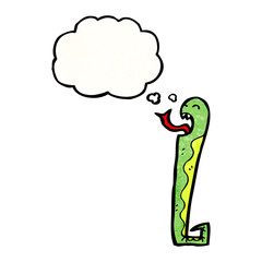 snake with thought bubble