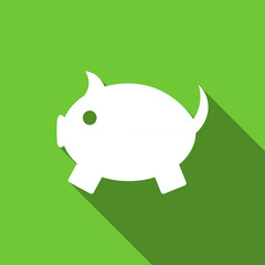 piggy bank flat icon