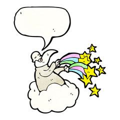 god on cloud cartoon