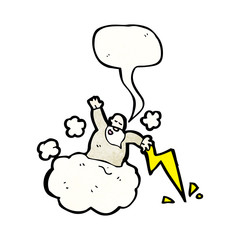 god on cloud cartoon