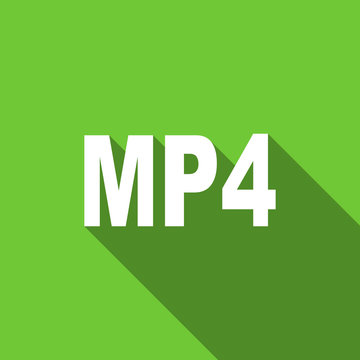 mp4 flat icon