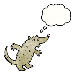 cartoon surprised wolf