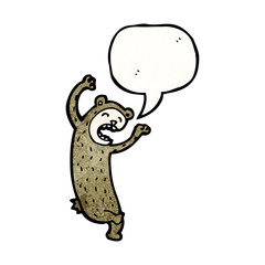 funny cartoon bear
