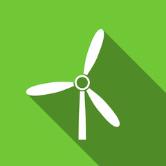 windmill flat icon renewable energy sign