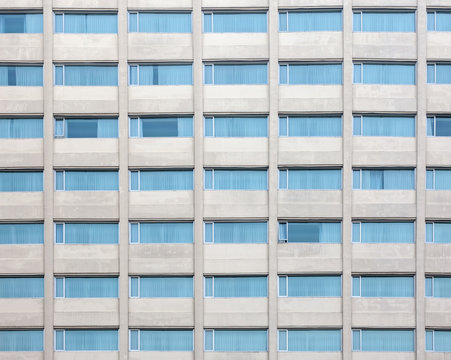 Multiple Windows On A Large Office Building