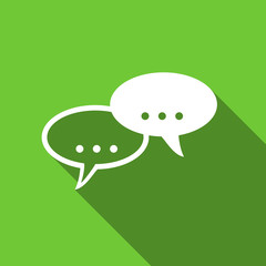 forum flat icon chat symbol bubble sign