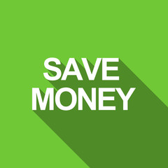 save money flat icon