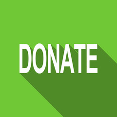 donate flat icon