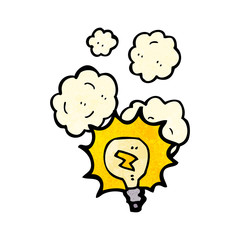 cartoon light bulb