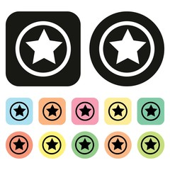 Favourite icon. Tool bar icon. Vector