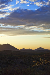 Fototapeta na wymiar Namibia,sunset landscape in the Omaruru reserve
