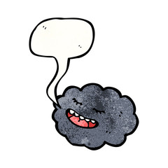 cartoon raincloud