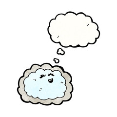 cartoon cloud with silver lining
