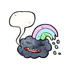 cartoon raincloud