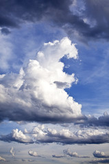 Obraz premium Namibia,Owamboland,a stormy sky in Bushmenland